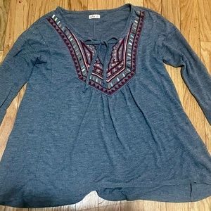 Hollister Small Tribal Tunic Swing Shirt